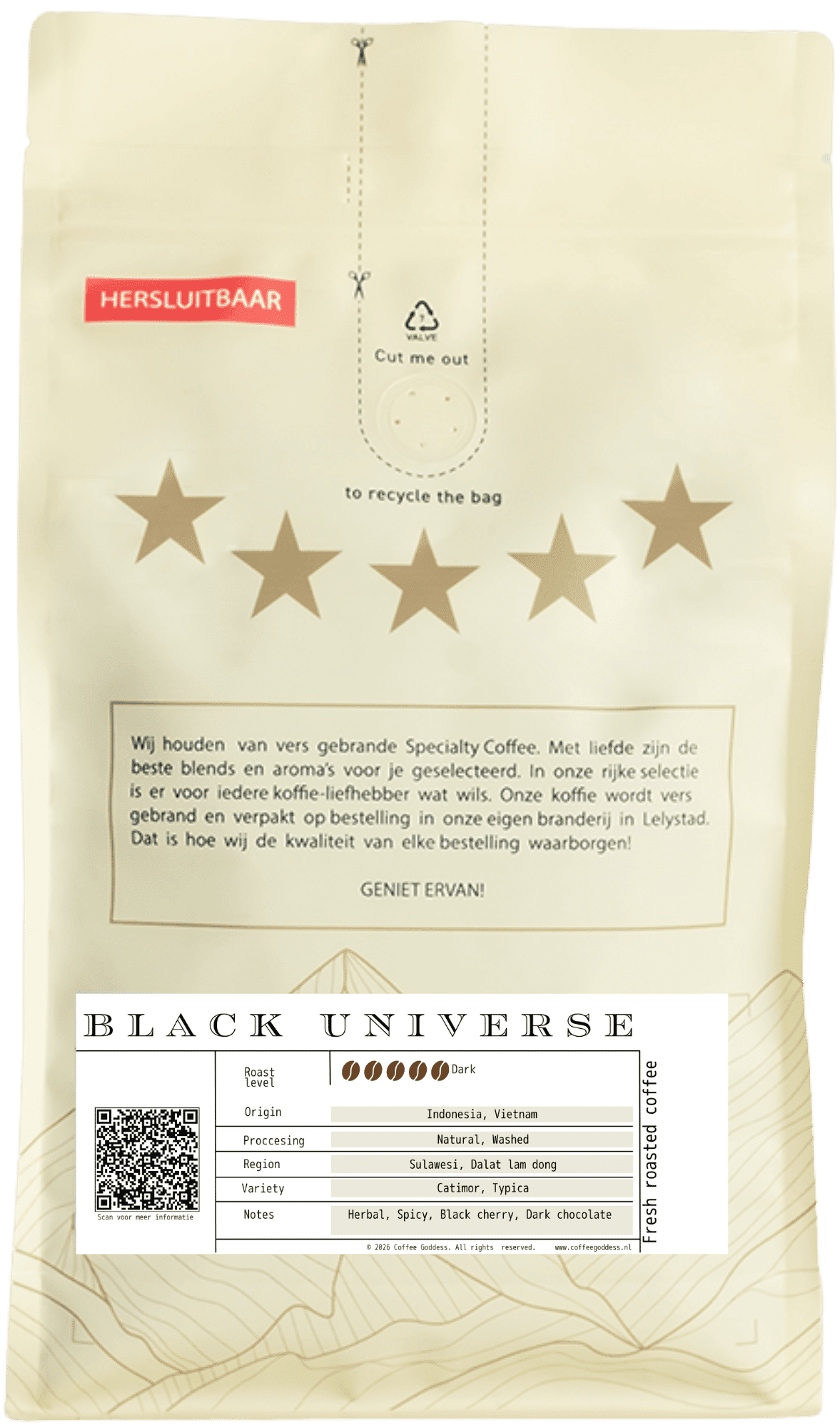 Black Universe koffiebonen 1kg