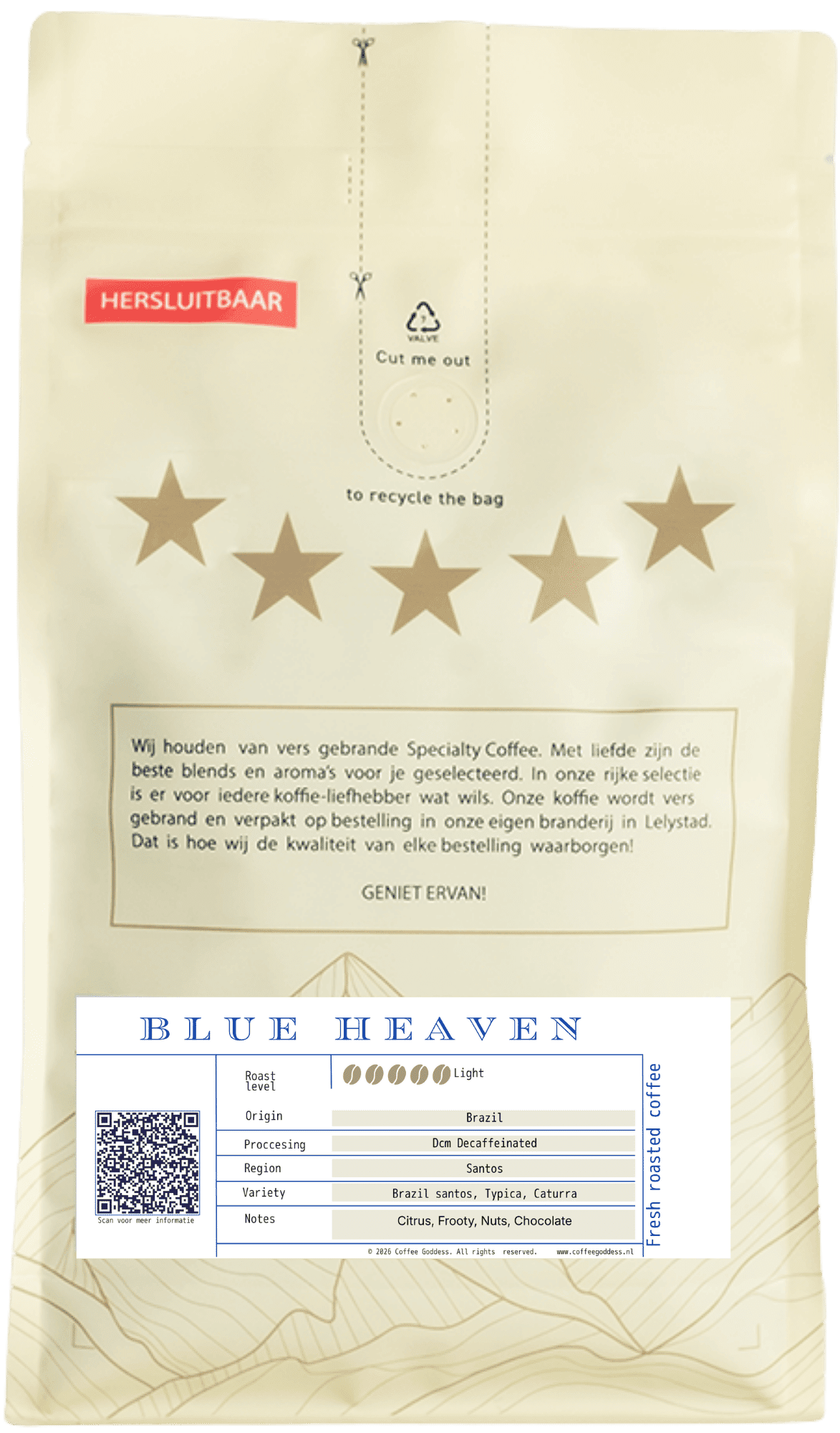 Blue Heaven koffiebonen 1kg