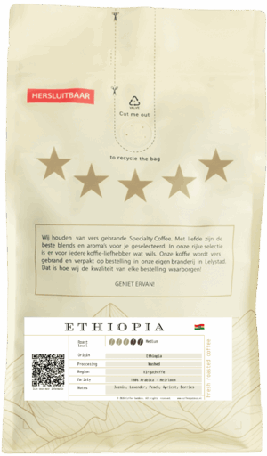Ethiopie Yirgacheffe koffiebonen 1kg