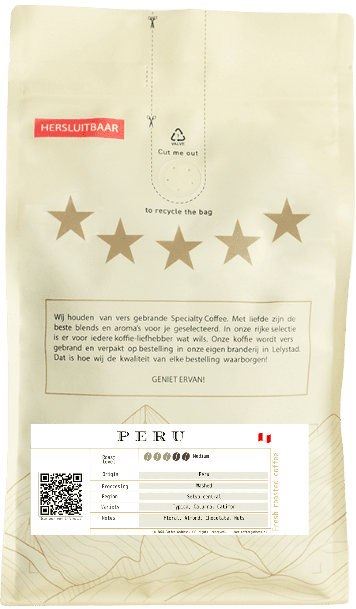 Peru Selva Central koffiebonen 1kg